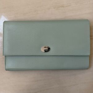 WOLF 1834 Porcelain Blue Leather Travel Jewelry Case Foldover Snap POTTERY BARN